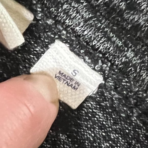 GAP Soft Charcoal Gray Cape Wrap w/Sash Neck Closure, Size S - Picture 6 of 10